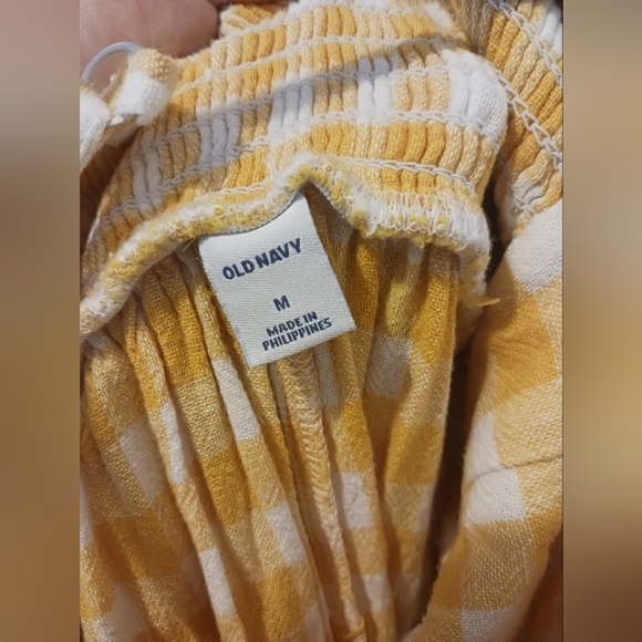 Old Navy Plaid Yellow Jumper - Picture 5 of 5
